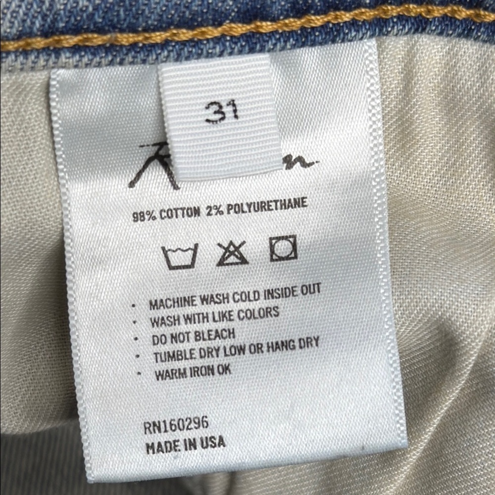 Rowan | Light Blue Button-Fly Jeans, Size 31 - Picture 4 of 16